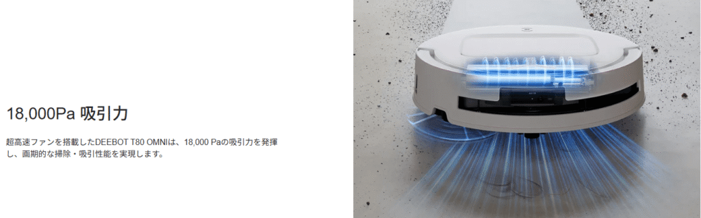 エコバックス　T80OMNI　吸引力