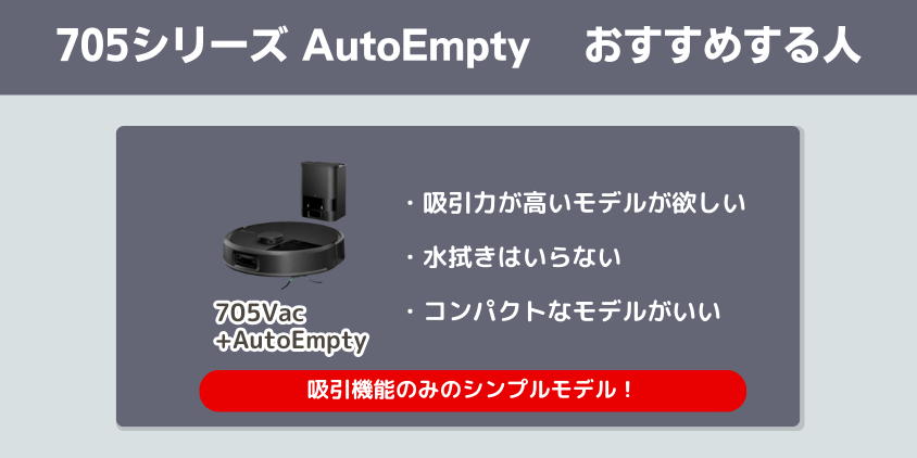 ルンバ 705シリーズ AutoEmpty おすすめする人