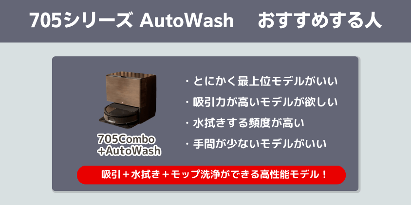 ルンバ 705シリーズ AutoWash おすすめする人