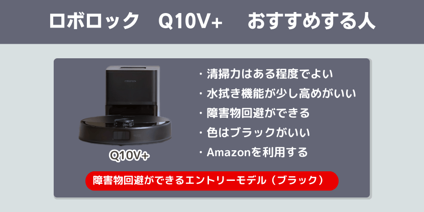 ロボロック　Q10V+　おすすめする人