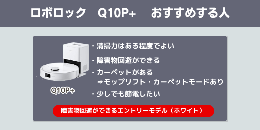 ロボロック Q10P+ おすすめする人
