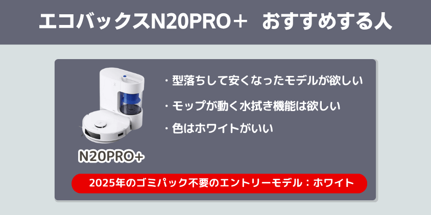 エコバックス N20PRO+ おすすめする人